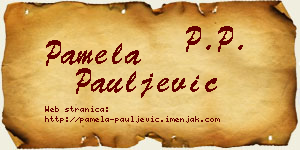 Pamela Pauljević vizit kartica